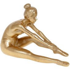 Декоративная статуэтка "Йогиня" 27см, полистоун, золотой