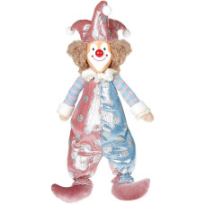 Мягкая игрушка «Клоун Тиффани» 19х13х48см, розовый с голубым