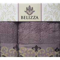Набор 2 полотенца Belizza Julia банное 70х140см и лицевое 50х90см, махра, сиреневый