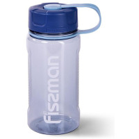 Бутылка спортивная Fissman Sport Line 650мл пластиковая, серо-голубая