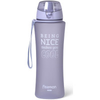 Бутылка спортивная Fissman Sport Line 650мл пластиковая, серо-лиловая