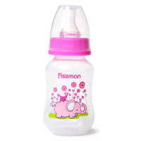 Бутылочка детская для кормления Fissman Babies "Розовый слоненок" 125мл