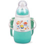 Бутылочка детская для кормления Fissman Babies "Забавное купание" 150мл с ремешком, аквамарин
