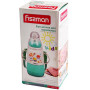 Бутылочка детская для кормления Fissman Babies "Забавное купание" 150мл с ремешком, аквамарин
