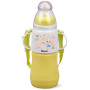 Бутылочка детская для кормления Fissman Babies "Малыши" 230мл с ремешком, желтая