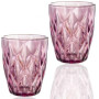 Набор 6 стаканов Elodia Грани 280мл, розовое стекло
