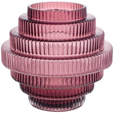 Стеклянная ваза Ariadne "Modern" Ø16x15см, темно-розовый