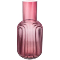 Ваза стеклянная Ariadne "Bottle" Ø15x34см, темно-розовая