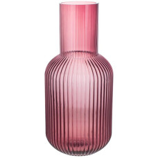 Ваза стеклянная Ariadne "Bottle" Ø15x34см, темно-розовая