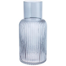 Ваза стеклянная Ariadne "Bottle Grey" Ø14x30см, серый с синим