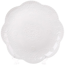 Тарелки фарфоровые (набор 2 штуки) "Белое Кружево" Ø30см