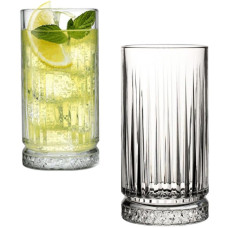Набір 4 скляних високих склянок Elysia 445мл