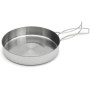 Набор металлической посуды Kamille 8 предметов для пикника (сковороды, ковши, тарелки, кружки)