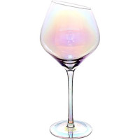 Набір 6 фужерів Facets "Rainbow II" для вина 550 мл, кольорове скло