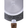Сковорода-сотейник Kamille Grey Marble діаметр 28см індукційна з антипригарним покриттям