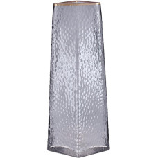 Ваза стеклянная Ancient Glass "Elegant" Ø13x27см, дымчатое серое стекло