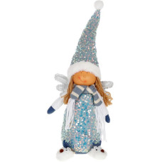 Мягкая игрушка «Ангелочек Тиффани» 17х15х50см, голубой с пайетками