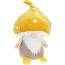 Мягкая игрушка «Гном-гриб» 33см, желтая шапка