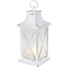 Декоративный фонарь "Ночной огонек" с LED подсветкой 13.5х13.5х32см, белый