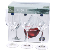Набор бокалов для вина 6 штук 400 мл Bohemia Uma 40860