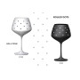 Набор из двух бокалов для вина 580 мл Черное и Белое Rolled dots Gin & Tonic Bohemia 40753 580S S1547