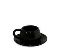 Чашка с блюдцем для кофе Ceraflame Tropeiro black 150 мл Сeraflame Бразилия CF_57