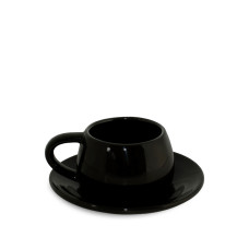Чашка з блюдцем для кави Ceraflame Tropeiro black 150 мл Сeraflame Бразилія CF_57