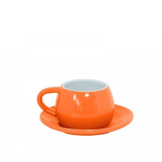 Чашка з блюдцем для кави Ceraflame Tropeiro помаранчевий 150 мл Сeraflame Бразилія CF_55