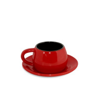 Чашка с блюдцем для кофе Ceraflame Tropeiro red 150 мл Сeraflame Бразилия CF_56