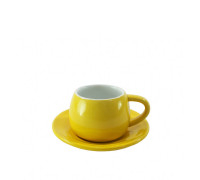 Чашка с блюдцем для кофе Ceraflame Tropeiro желтый 150 мл Сeraflame Бразилия CF_54