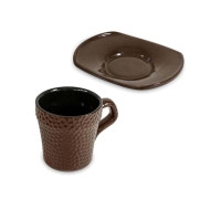 Чашка для кофе Ceraflame Hammered шоколад 280 мл Сeraflame Бразилия CF_53