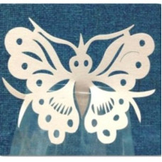 Декор бумажный ажурный для бокалов в форме бабочки упаковка 20 штук разные цвета cерия ProCooking PEM_272