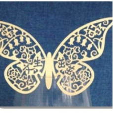 Декор бумажный ажурный для бокалов в форме бабочки упаковка 20 штук разные цвета cерия ProCooking PEM_274