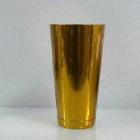Шейкер Бостон круглий золотого кольору 750 мл 17,5 см серія ProCooking PEM_392