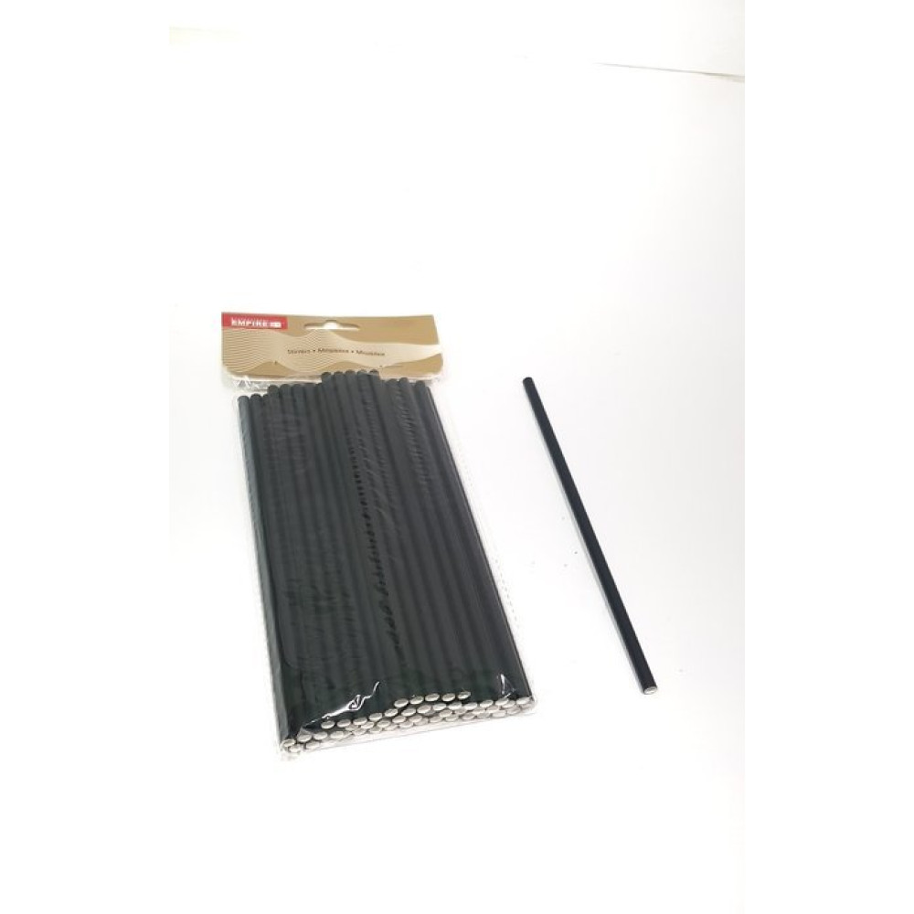 Паперові Трубочки чорного кольору упаковка 50 штук діаметр 4 мм серія ProCooking PEM_279