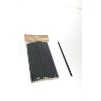 Трубочки бумажные черного цвета упаковка 50 штук диаметр 4 мм cерия ProCooking PEM_279