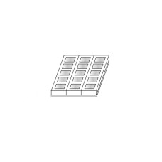 Форма для тістечок Monoporzione Квадрат 15шт Martellato MONOP. B005_FD Форма для тістечок Monoporzione Квадрат 15шт Martellato MONOP. B005_FD