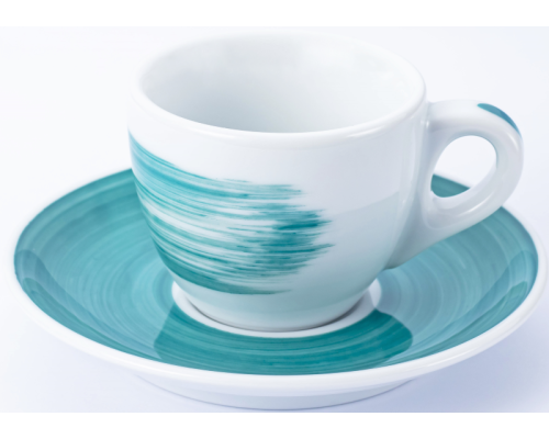 Блюдце espresso 12 см Green для серій "Verona/Torino/Roma Millecolori Hand Painted" Ancap 34404_FD Блюдце espresso 12 см Green для серій "Verona/Torino/Roma Millecolori Hand Painted" Ancap 34404_FD