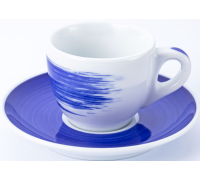 Блюдце espresso 12 см Blue для серій "Verona/Torino/Roma Millecolori Hand Painted" Ancap 34405_FD