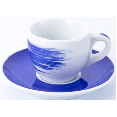 Блюдце espresso 12 см Blue для серий "Verona/Torino/Roma Millecolori Hand Painted" Ancap 34405_FD