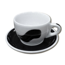 Чашка Large Cappucino 260 мл Black stroke A "Verona/Palermo Millecolori Hand Painted Single Brush st Ancap 35199_FD Чашка Large Cappucino 260 мл Black stroke A "Verona/Palermo Millecolori Hand Painted Single Brush st Ancap 35199_FD