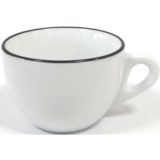 Чашка caffe latte 350 Pennellessa Black rims мл серия "Verona Millecolori" Ancap 37571_FD