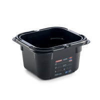 Гастроемкость из поликарбоната черная GN 1/6 h-10 см 1,5 л 176х162х100 мм Araven Испания 47797_FD