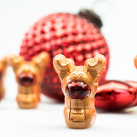 Форма для шоколаду "лось" 39x29х19, 50 мм, 3х6 шт./11 г 1736 CW_FD