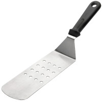 Лопатка кухонна перфорована металева з пластиковою ручкою 21,5 см Lacor 60421_FD