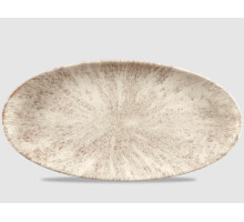 Блюдо овальное 34,7*17,3 см цвет Agate Grey, серия "Stone" Churchill STAGOV351_FD