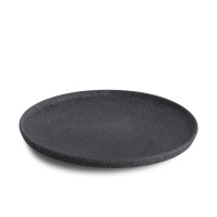 Тарелка круглая 24 см, цвет темно-серый,  серия " Granit" (без глазировки) G.Benedikt G4Q2124_FD