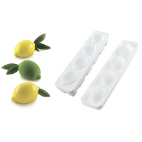 Форма для десерту "Лимон та лайм" 120 мл х 4 шт. (88х61 мм) Silikomart LIMONE&LIME 120_FD