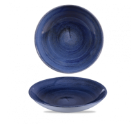 Тарелка круглая 24,8 см, 1,136 л  цвет Cobalt Blue серия "STONECAST PATINA" Churchill PABLEVB91_FD