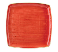 Тарелка квадратная 26,8*26,8 см серия "Stonecast Berry Red" Churchill SBRSDS101_FD